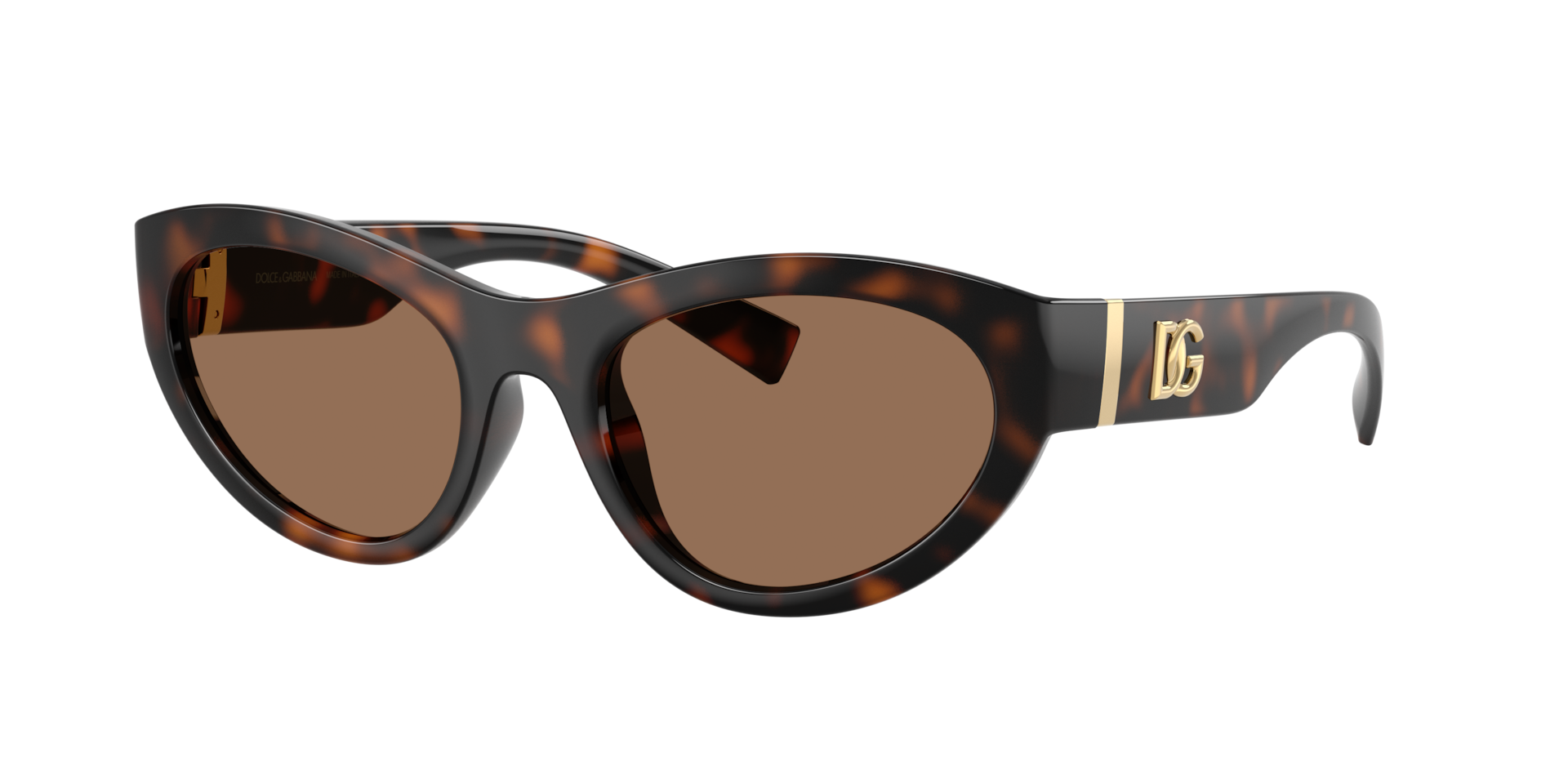 Dolce&Gabbana Frau Sunglass DG6207 - Rahmenfarbe: Havana, Linsenfarbe: Dunkelbraun