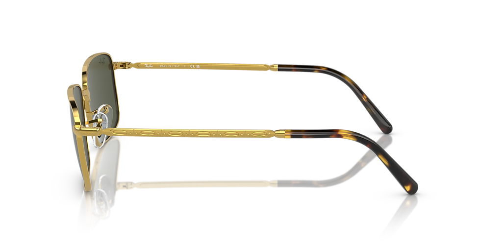Ray-Ban RB3717 XL (57 - 18) with Green lenses and Gold frame