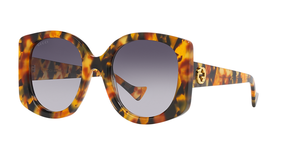 Gucci GG1257S M (59 - 13) with Green lenses and Tortoise frame