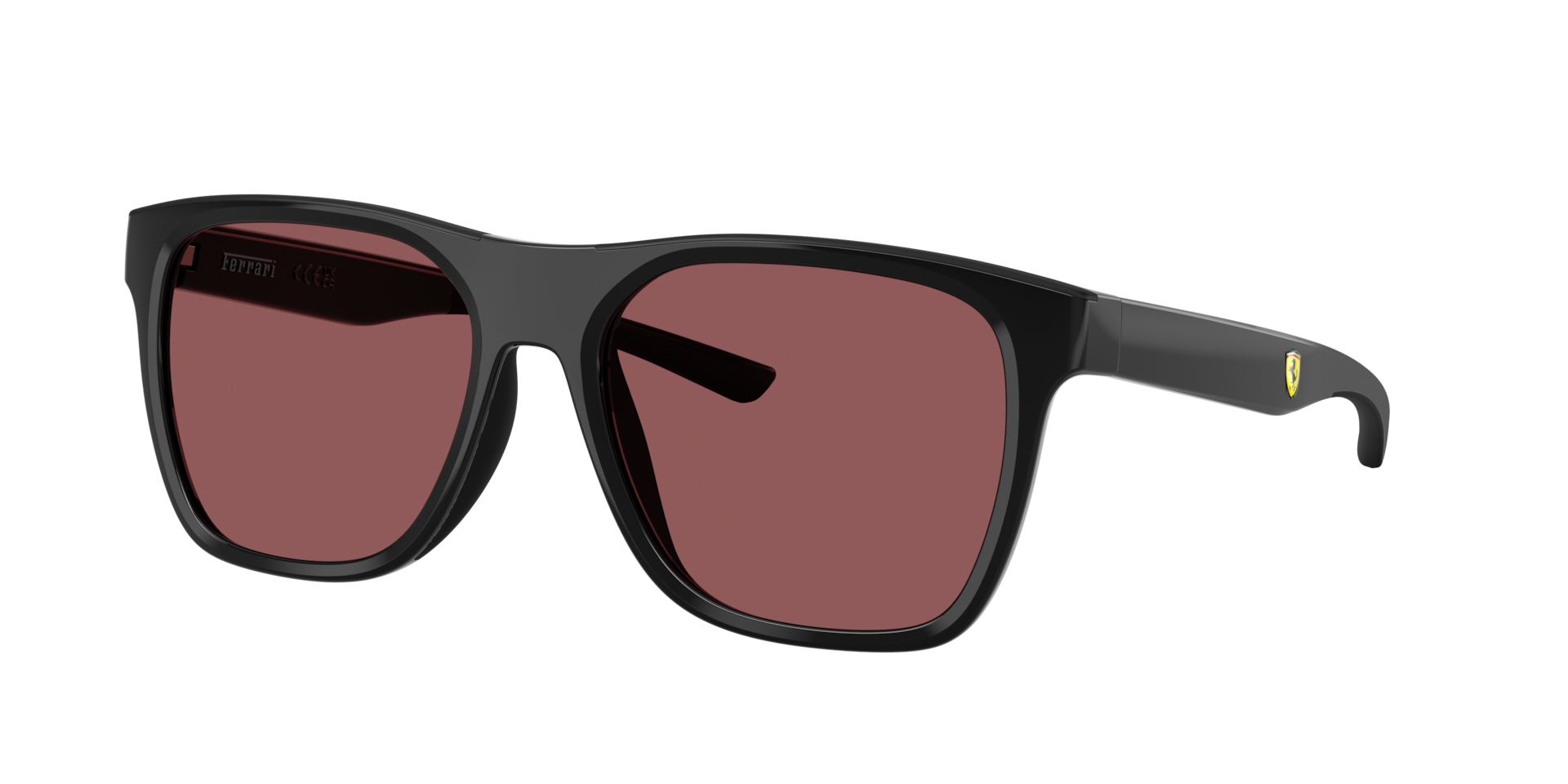 Scuderia Ferrari Unisex Sunglass FZ6013D -  Frame color: Black, Lens color: Red