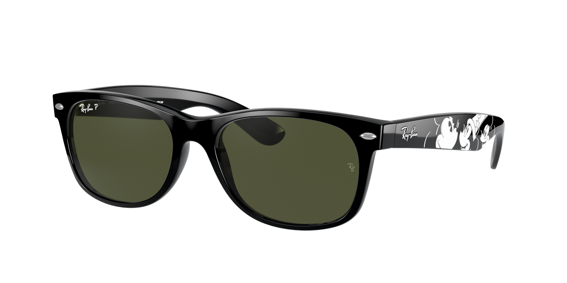 Ray-Ban RB2132 New Wayfarer Mickey S20 M (55 - 18) with Green