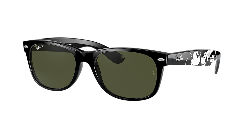 Ray-Ban RB2132 New Wayfarer Mickey S20 M (55 - 18) with Green