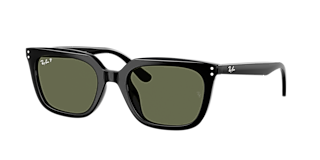 Rey Ray-Ban RB3549 M (58 - 16) with Green lenses and Black frame