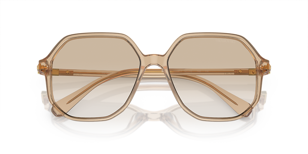 Swarovski SK6003 XL (57 - 16) with Grey lenses and Brown frame