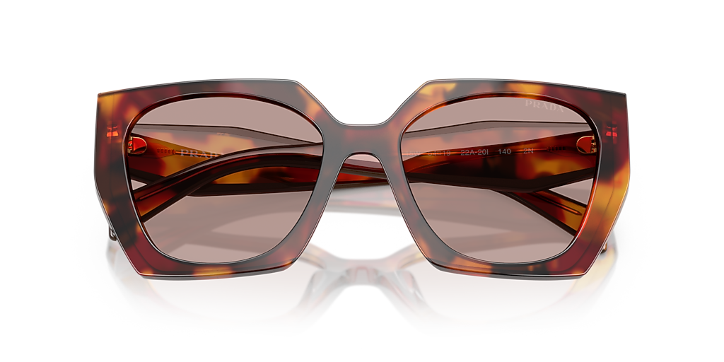 Prada PR 15WS M (54 - 19) with Violet lenses and Tortoise  display picture 1