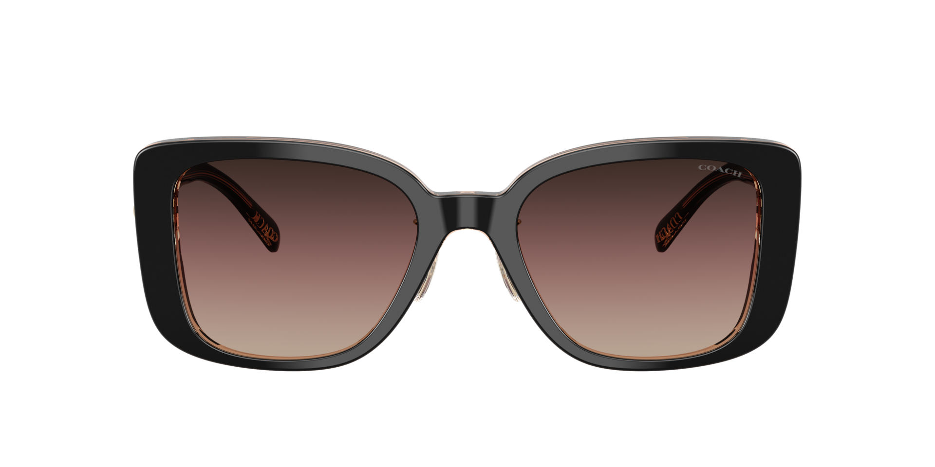 Coach HC8352 CD472 L (54 - 20) with Brown lenses and Black frame