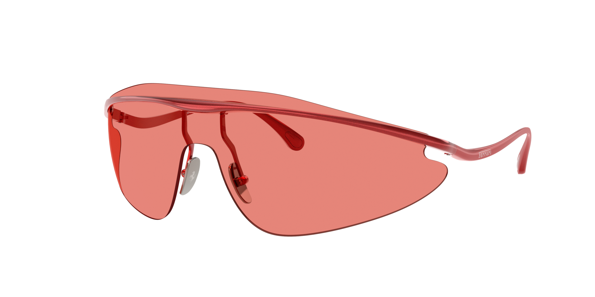 Ferrari Unisex Sunglass FH1015 -  Frame color: Red, Lens color: Red