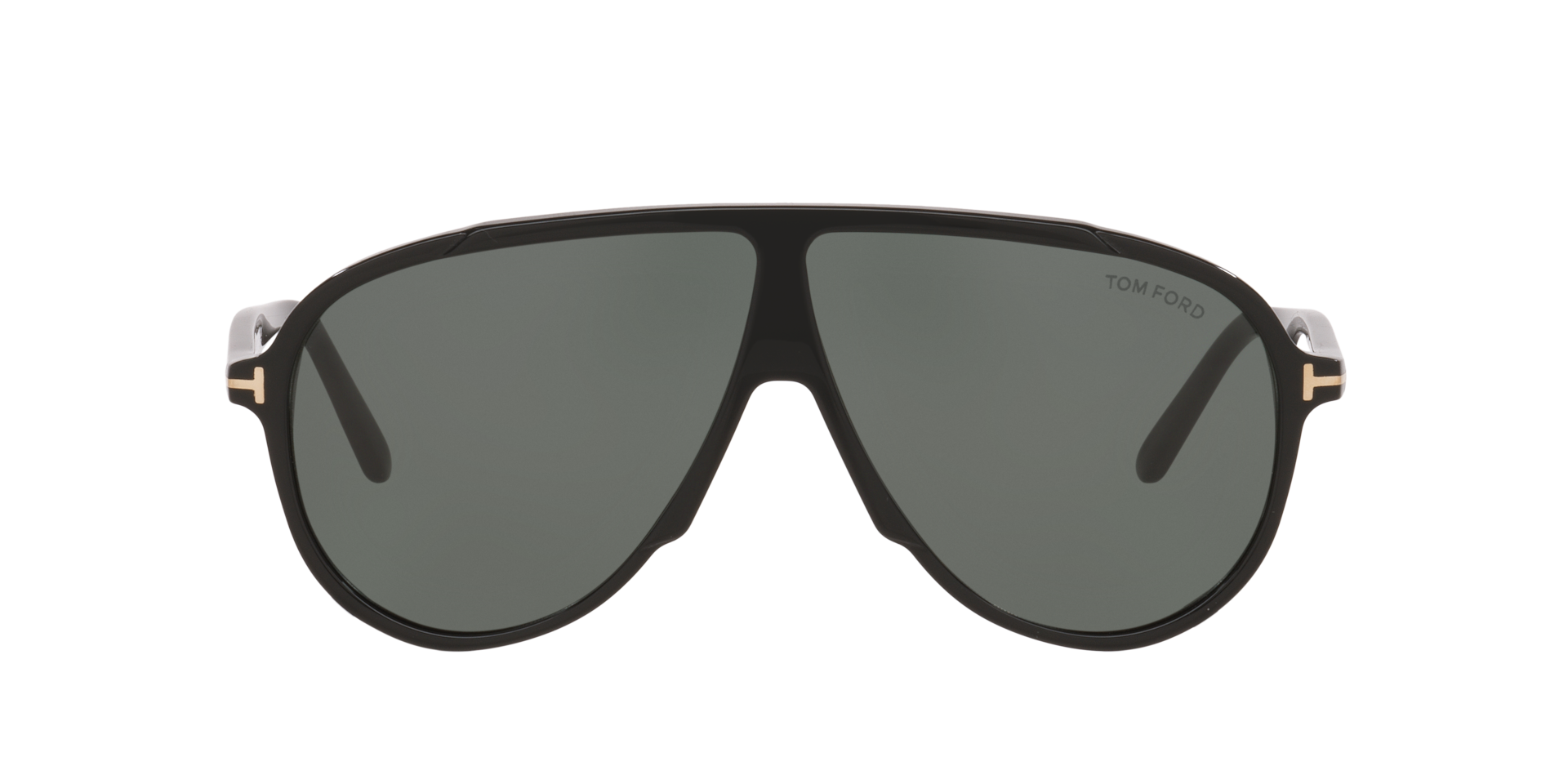 Tom Ford Vladimir XXL (65 - 05) with Green lenses and Black frame