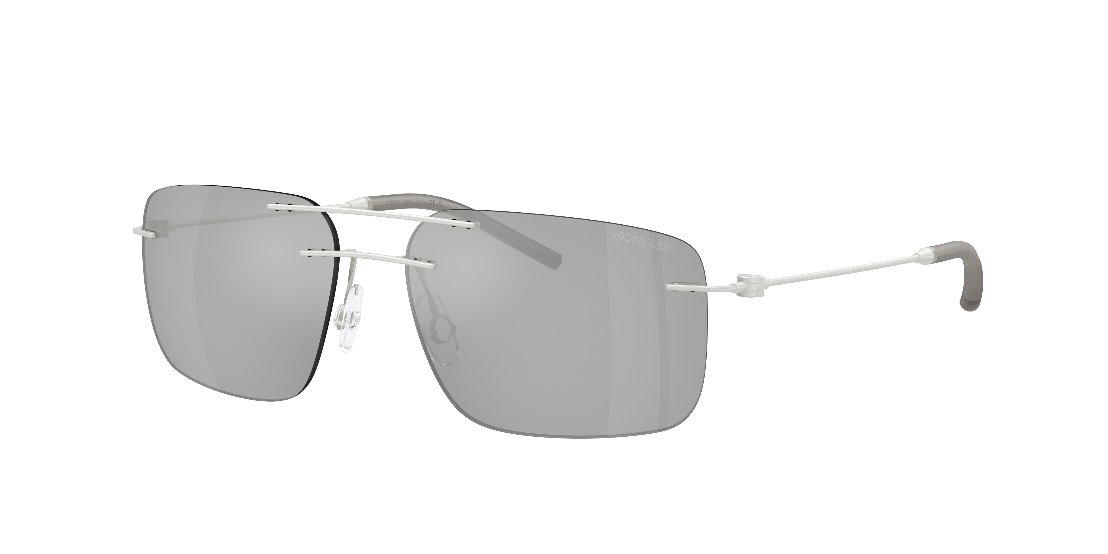 Moncler Doppler M (56 - 15) with Blue lenses and Silver frame