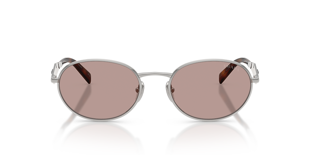 Prada PR D57S L (54 - 19) with Violet lenses and Silver frame