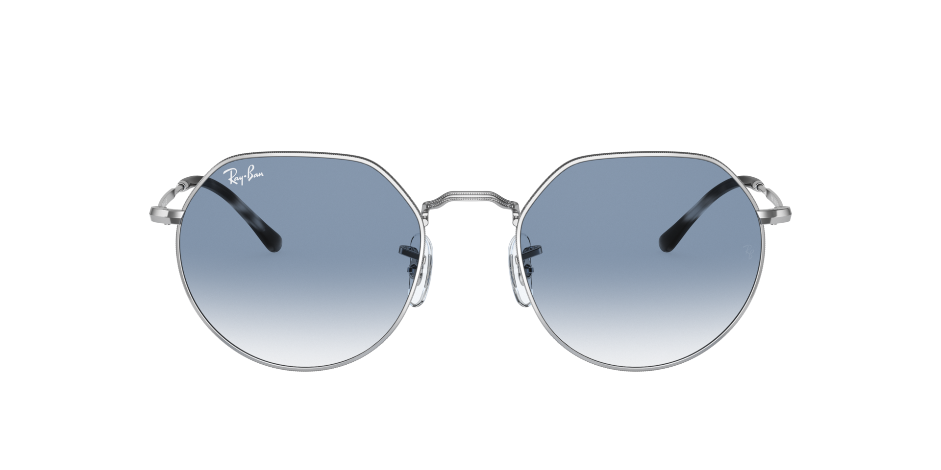 Ray-Ban Jack L (53 - 20) with Blue lenses and Silver frame