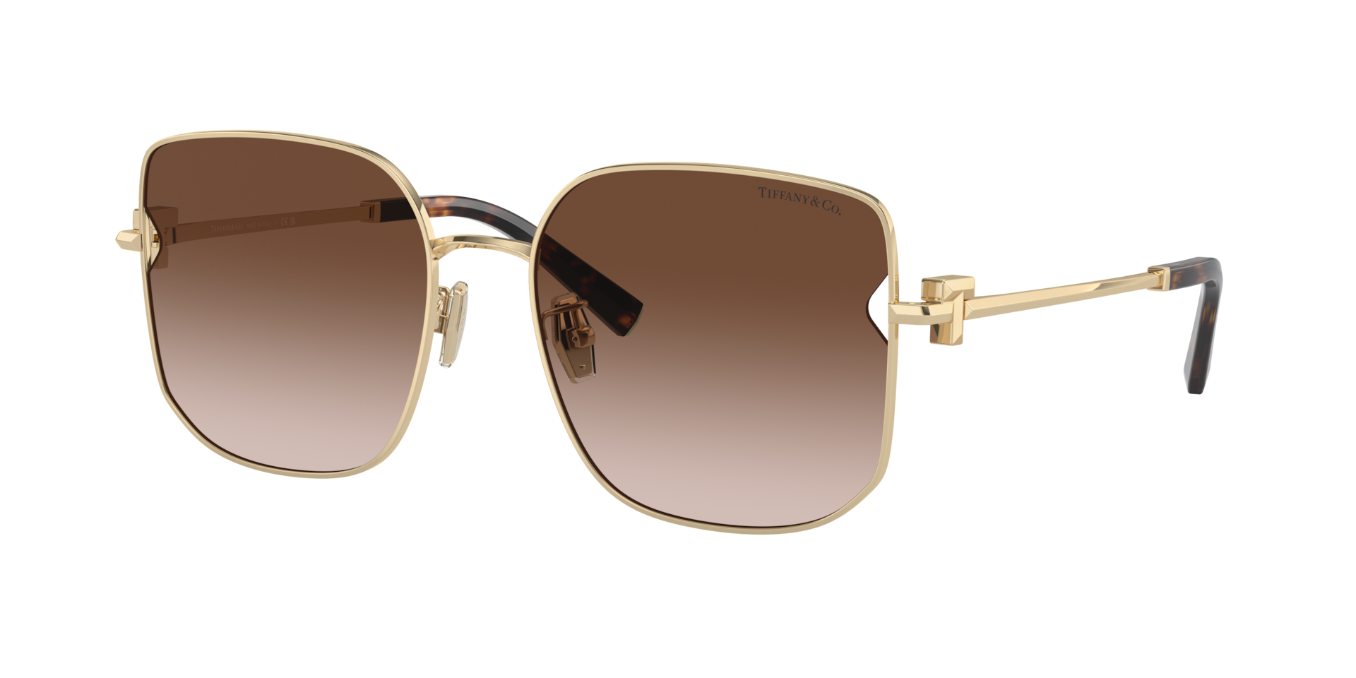 Tiffany & Co. Woman Sunglass TF3105D -  Frame color: Pale Gold, Lens color: Brown Gradient