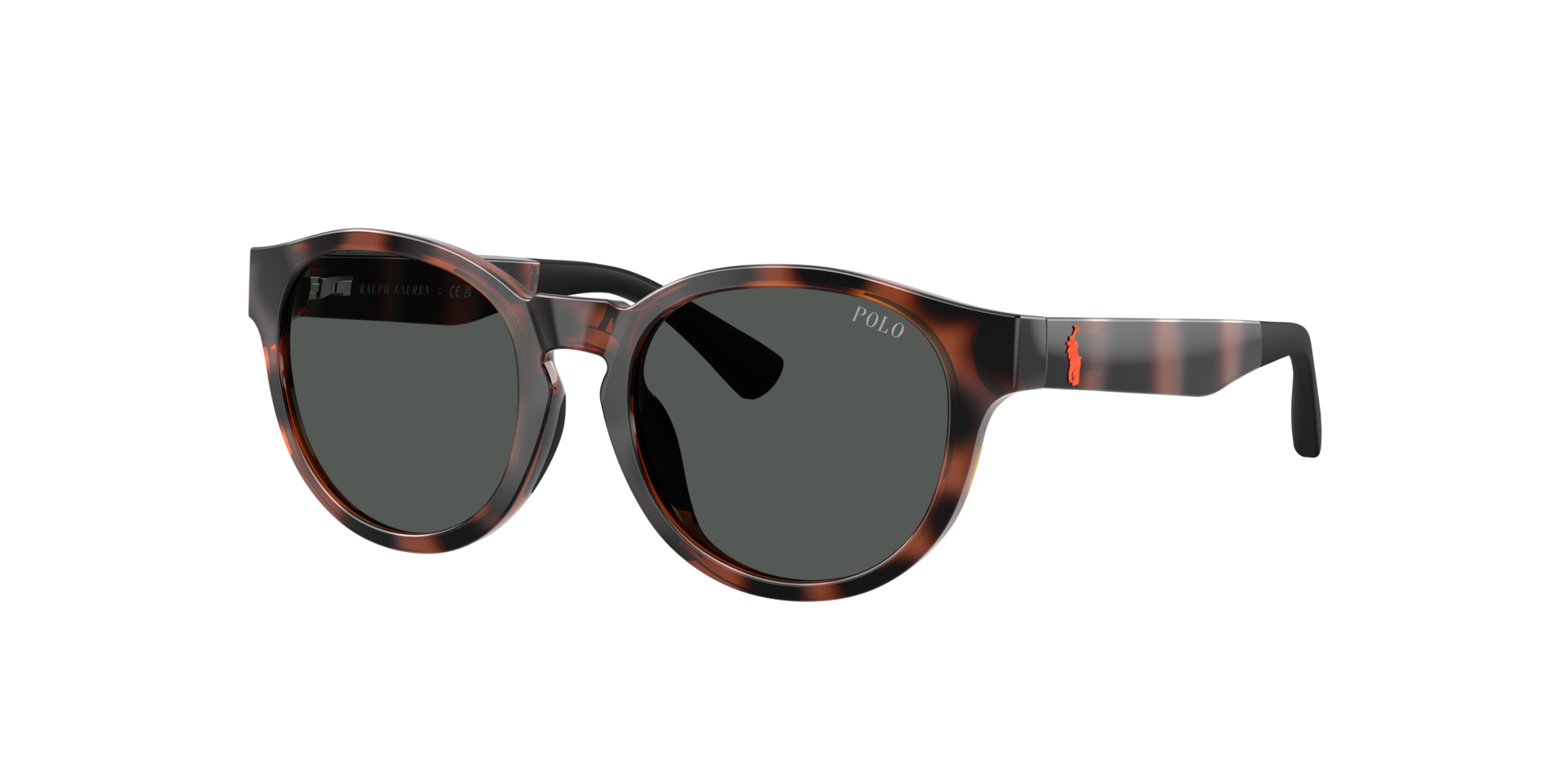 POLO RALPH LAUREN Unisex Sunglasses PP9512U  -  Frame color: Shiny Havana, Lens color: Dark Grey