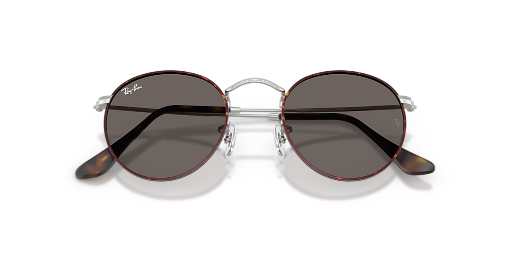 Ray-Ban Round Metal L (53 - 21) with Grey lenses and Tortoise
