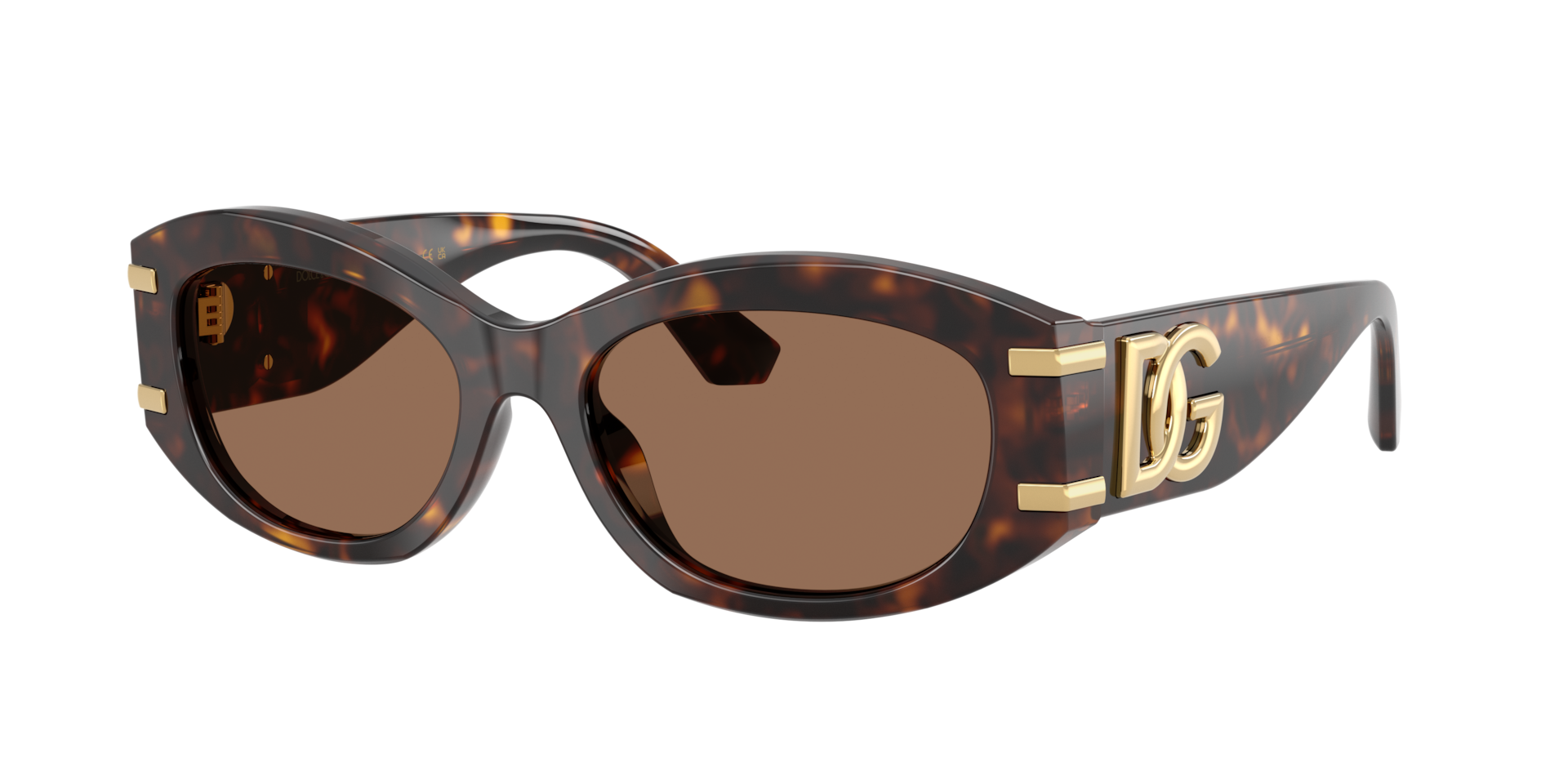 Dolce&Gabbana Frau Sunglass DG4502 - Rahmenfarbe: Havana, Linsenfarbe: Dunkelbraun