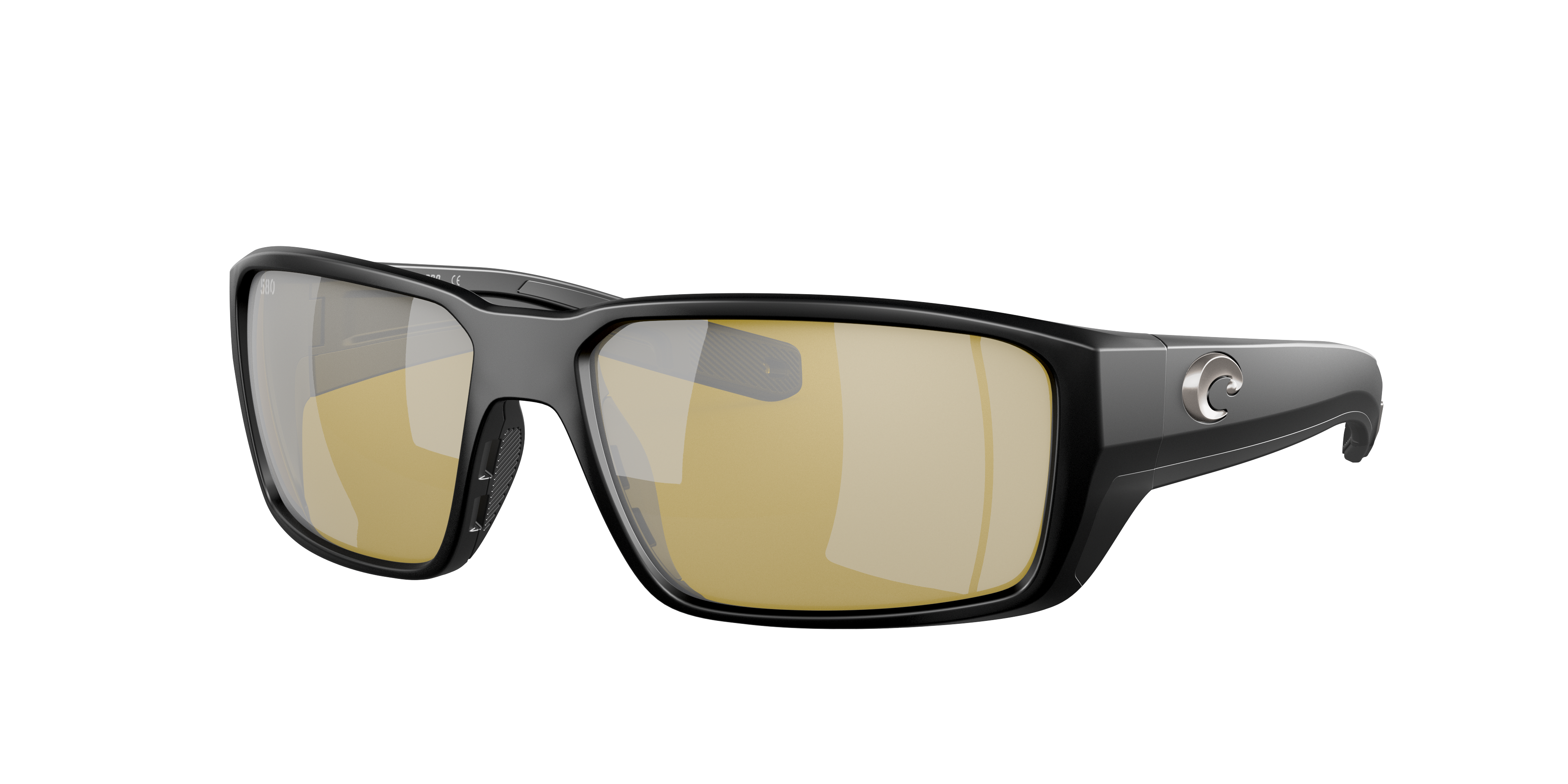 Costa Man Sunglass Fantail PRO -  Frame color: Matte Black, Lens color: Sunrise Silver Mirror