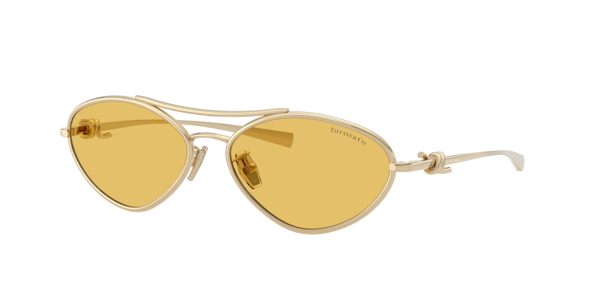 Tiffany & Co. Mujer Amarillo Sunglass Tf3117 - Color Del Marco: Oro Pálido, Color De La Lente: