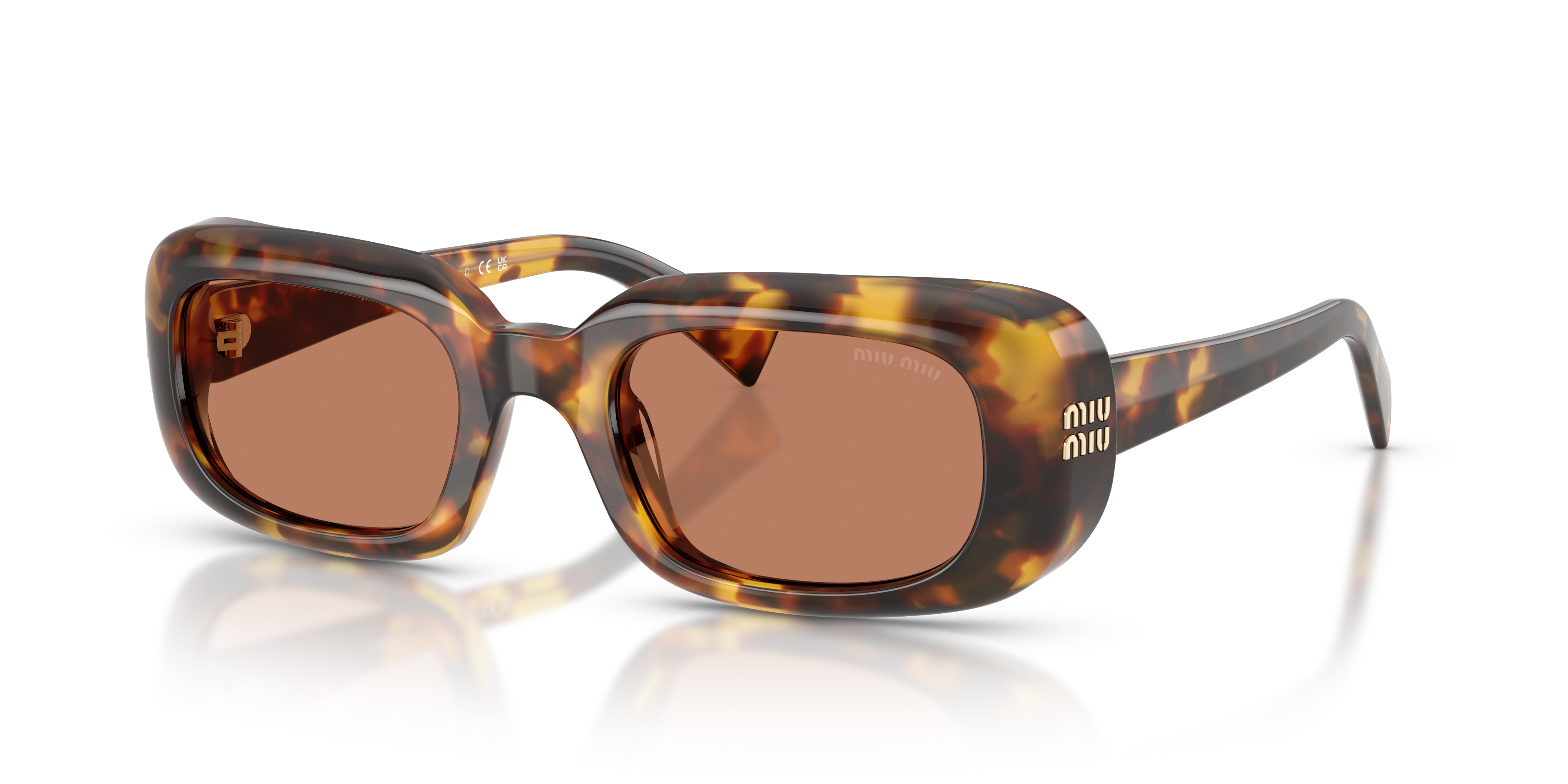 Miu Miu MU B13S S (52 - 22) with Brown lenses and Tortoise frame