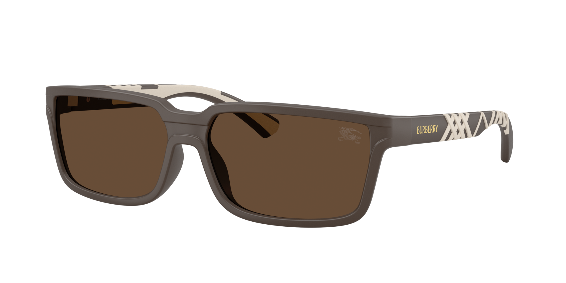 Burberry Man Sunglass BE4495D -  Frame color: Matte Brown, Lens color: Dark Brown