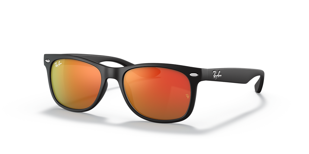Ray-Ban RB9052SF New Wayfarer Kids M (50 - 15) with Orange lenses