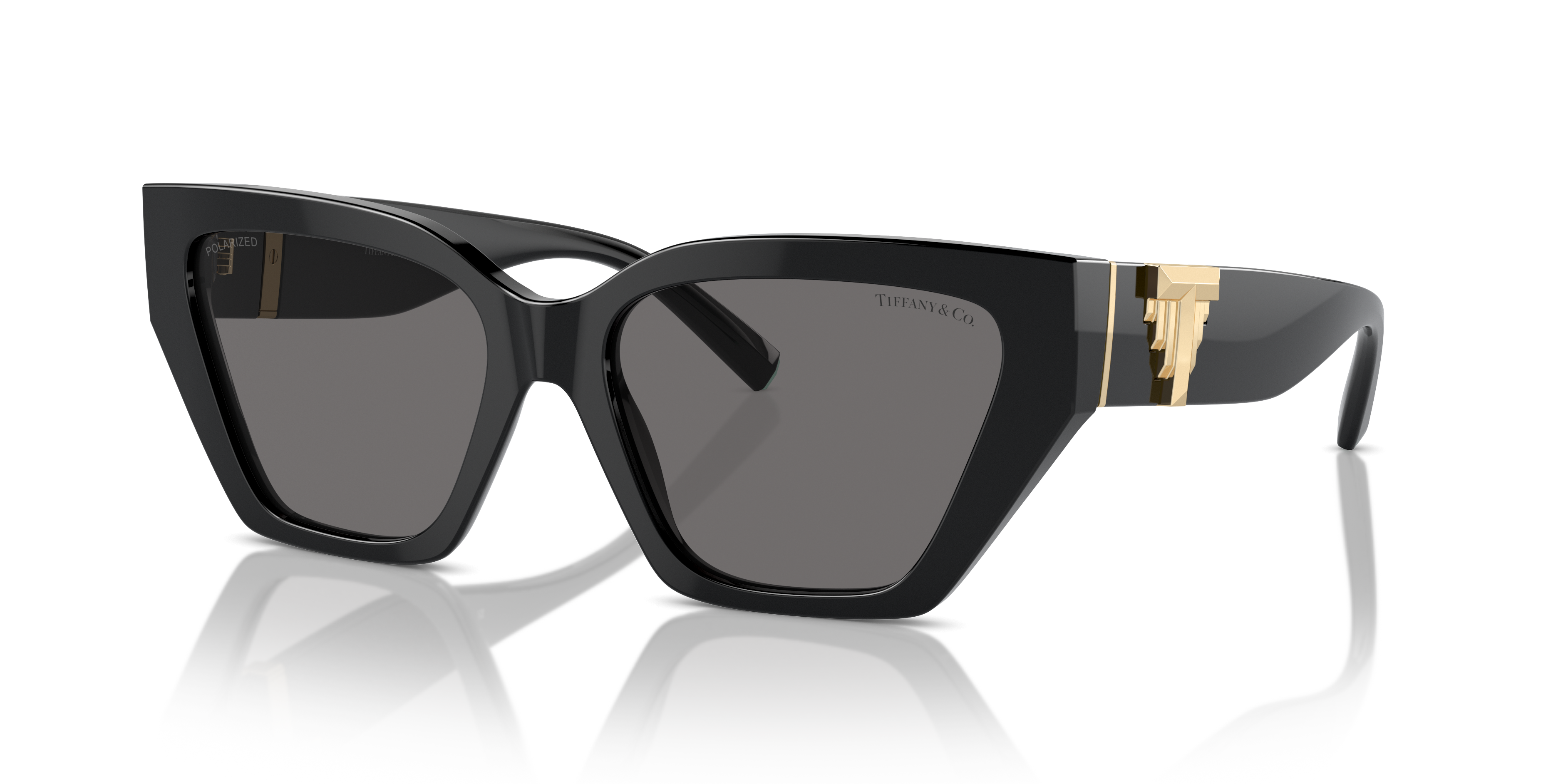 Tiffany & Co. TF4218 L (55 - 17) with Grey lenses and Black frame
