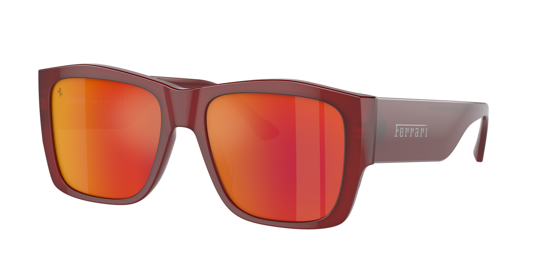 Ferrari Unisex Sunglass FH2003U -  Frame color: Red, Lens color: Red