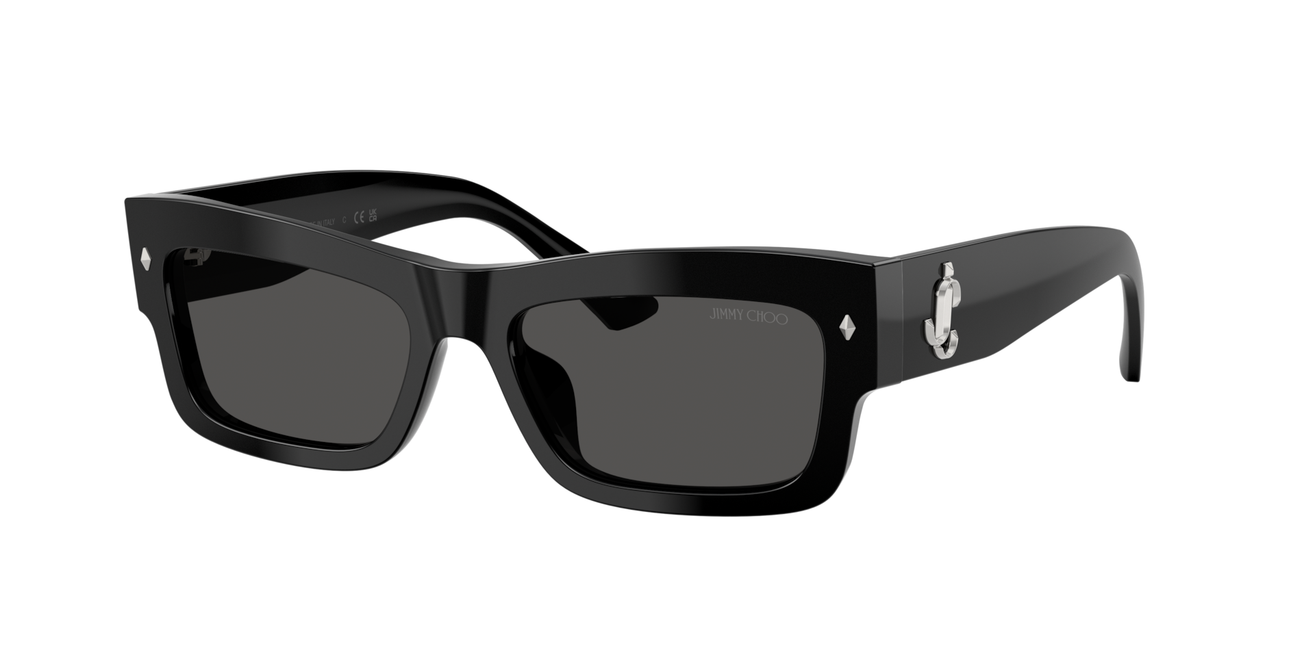 Jimmy Choo Frau Sunglass JC5063U - Rahmenfarbe: Schwarz, Linsenfarbe: Dunkelgrau