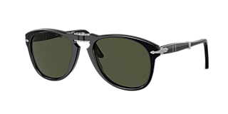 Persol 714 - Original L (54 - 21) with Green lenses and Black