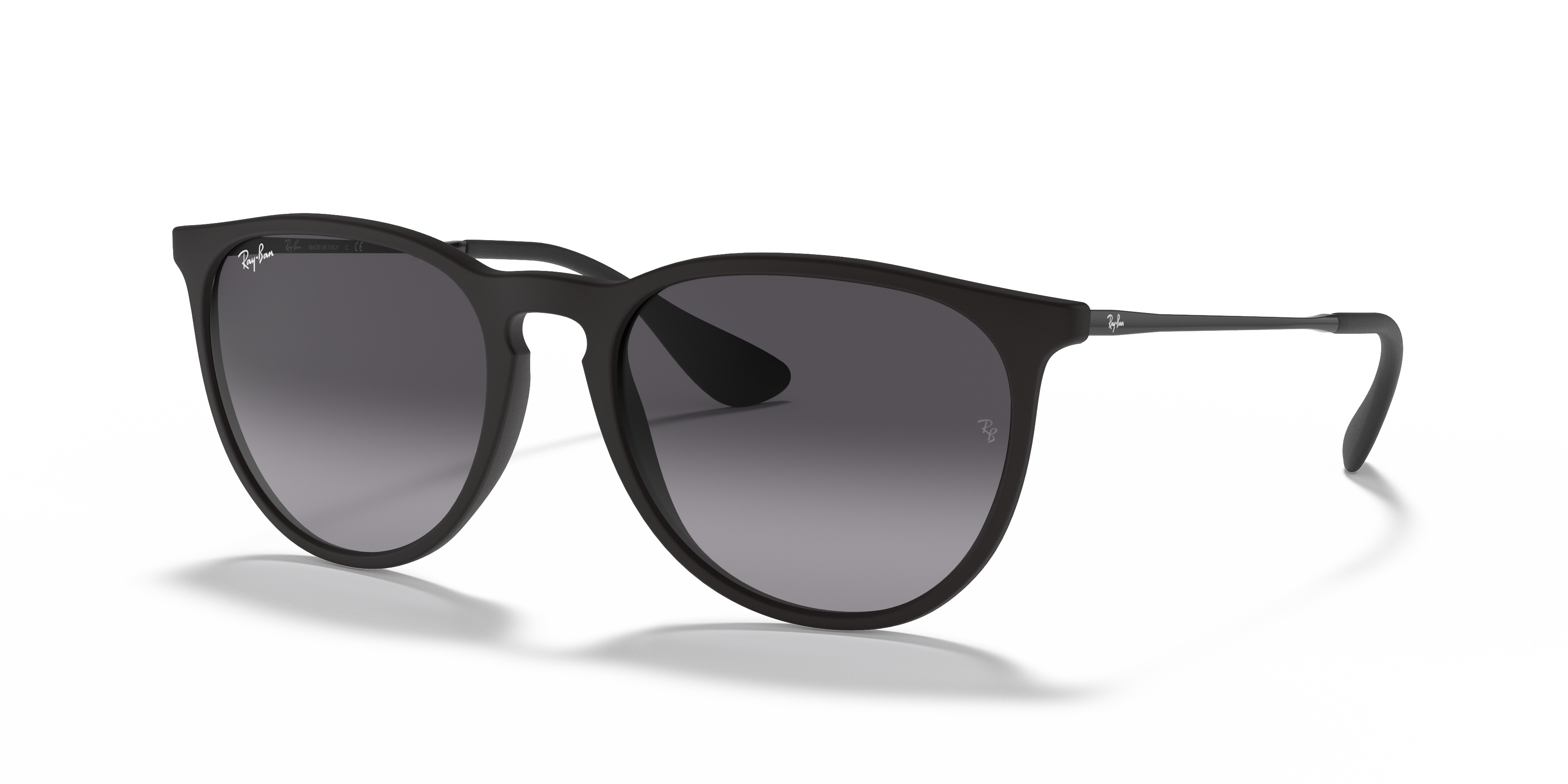 Ray Ban サングラスERIKA Ray-Ban Erika Classic M (54 - 18) with Grey lenses and Black frame