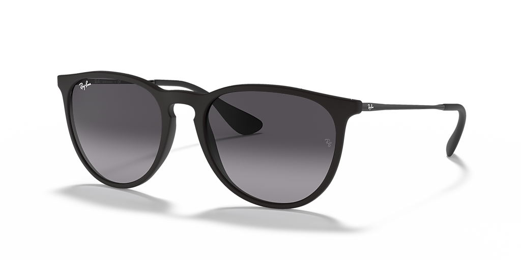 Ray-Ban Erika Classic M (54 - 18) with Grey lenses and Black frame