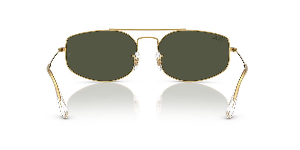 Ray-Ban Explorer V XL (57 - 17) with Green lenses and Gold frame