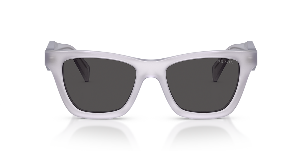 Prada White Glossy Frame Sunglasses with Dark Lenses Men main image 4