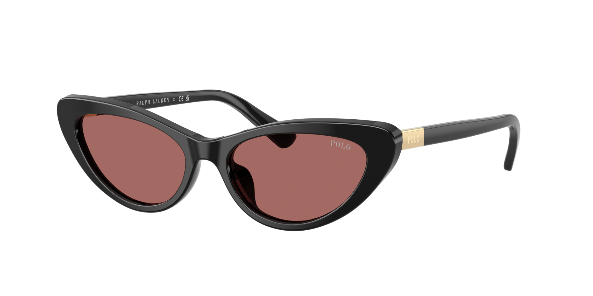 Polo Ralph Lauren Woman Sunglass PH4199U -  Frame color: Shiny Black, Lens color: Dark Violet
