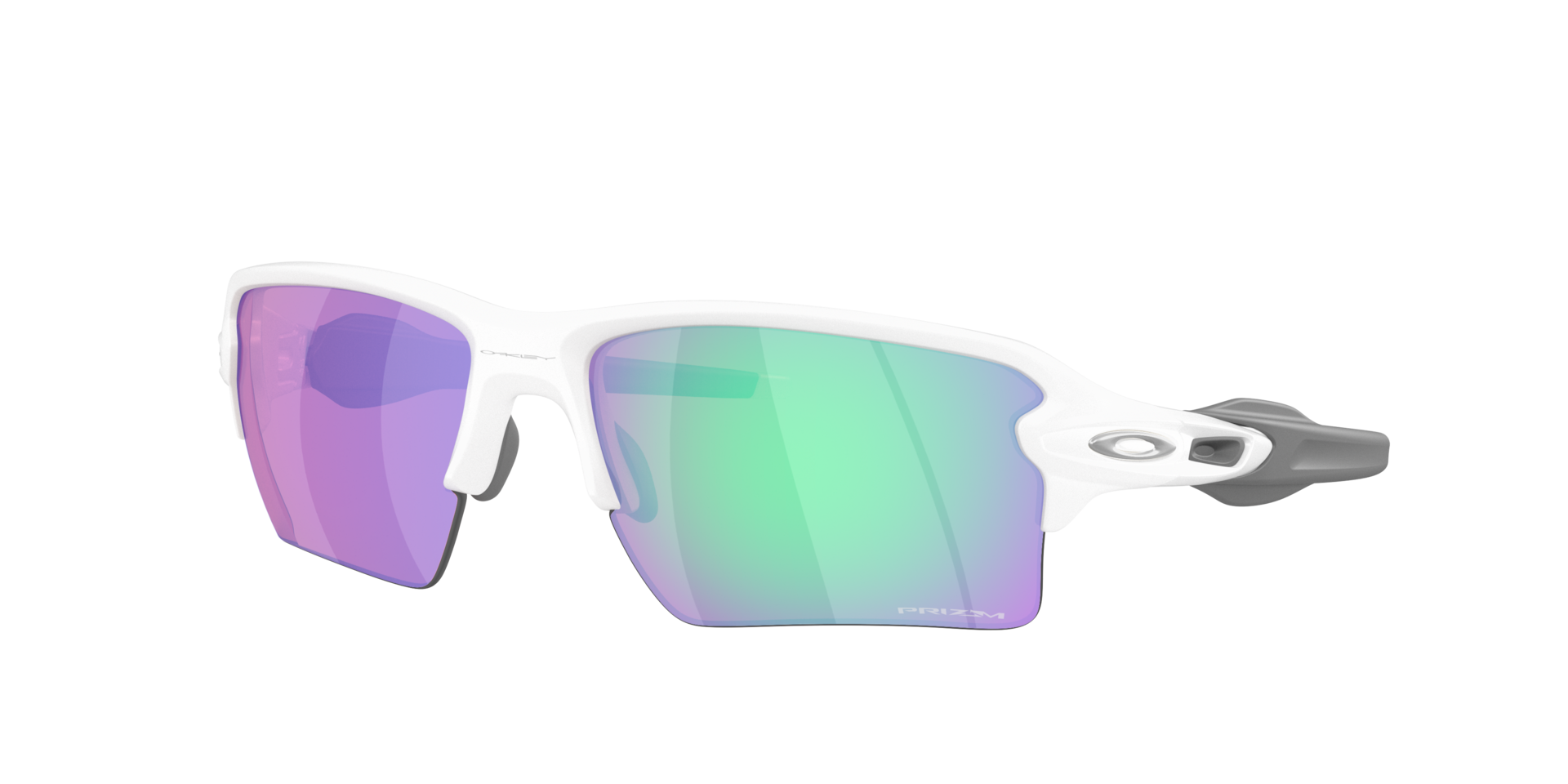 Oakley Homme Sunglass Flak® 2.0 XXL On The Green Collection - Couleur du Monture: Blanc mat, Couleur de Lentille: Prizm Golf