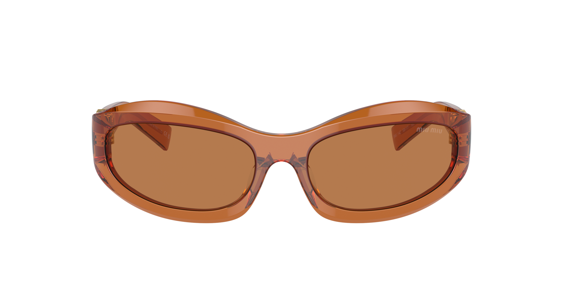 Miu Miu MU 14ZS S (59 - 17) with Brown lenses and Brown frame