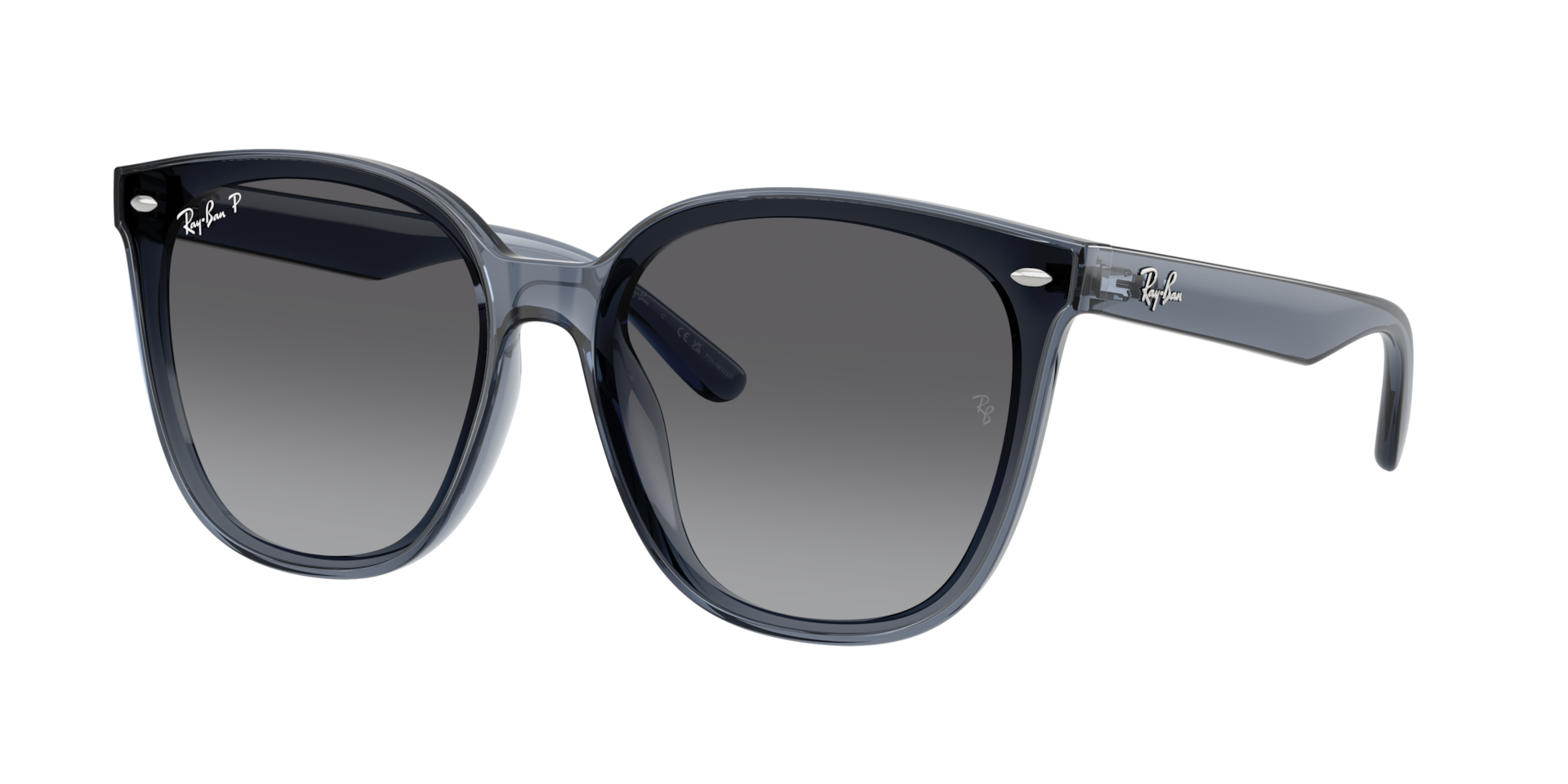 Ray-Ban RB4423D XL (66 - 15) with Grey lenses and Blue frame