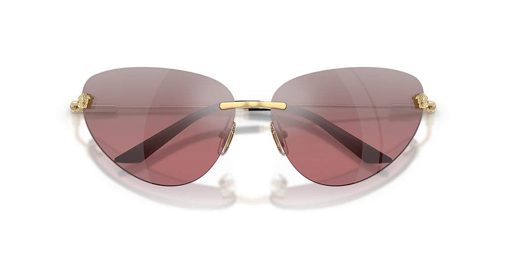 Versace VE2281 XXL (64 - 13) with Pink lenses and Gold frame