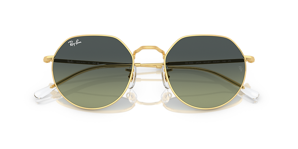 Ray-Ban Jack M (51 - 20) with Green lenses and Gold frame