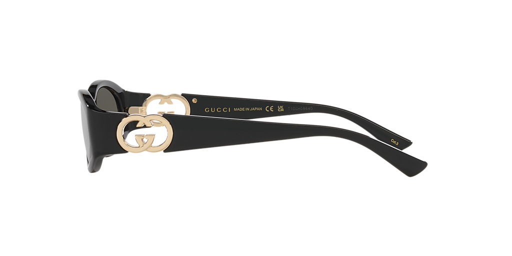 Gucci GG1660S S (54 - 16) with Grey lenses and Black frame