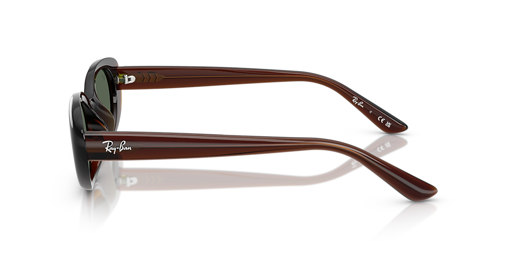 Ray-Ban RB4441D L (53 - 21) with Green lenses and Brown frame