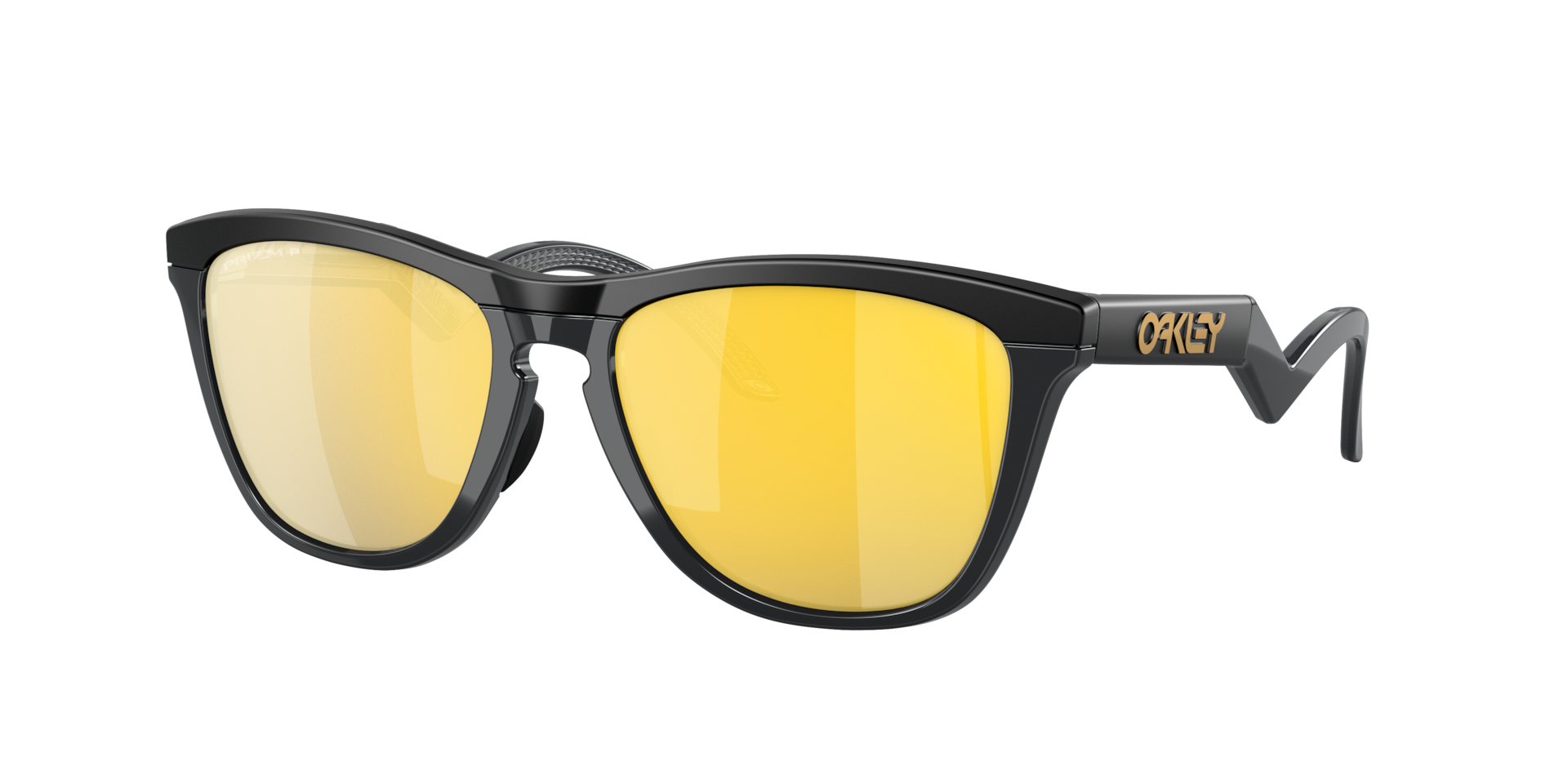 Oakley Hombre Sunglass Frogskins™ Hybrid - Color del Marco: Negro Mate, Color de la Lente: Prizm 24k Polarized