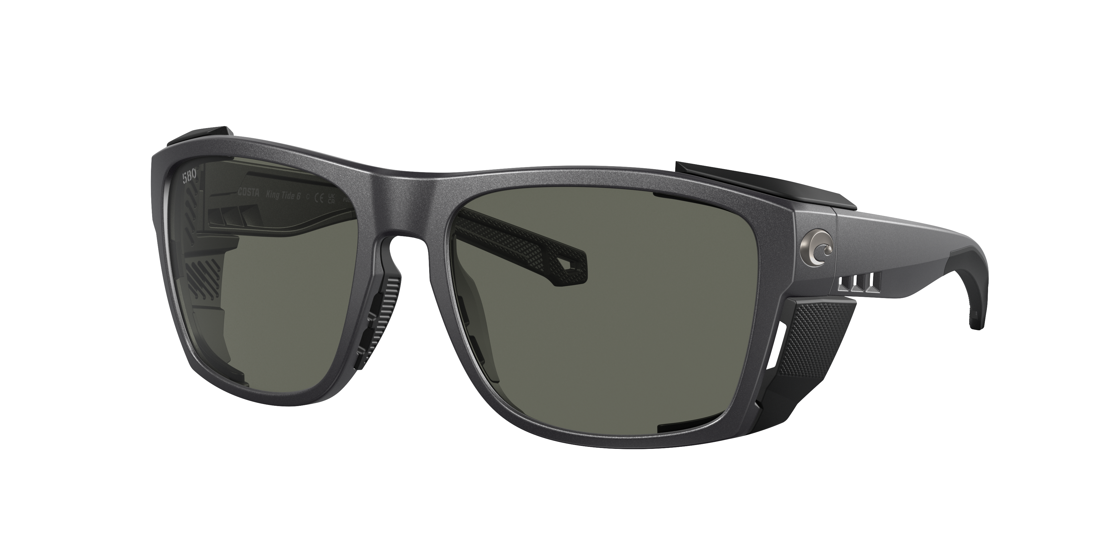 Costa Man Sunglass King Tide 6 -  Frame color: Black Pearl, Lens color: Gray