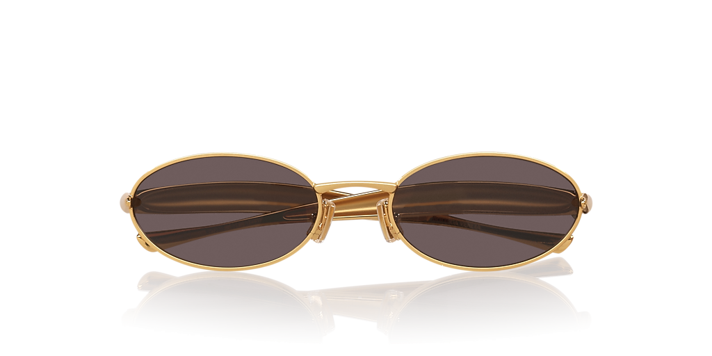 Bottega Veneta BV1386S_6J XL (57 - 21) with Grey lenses and Gold