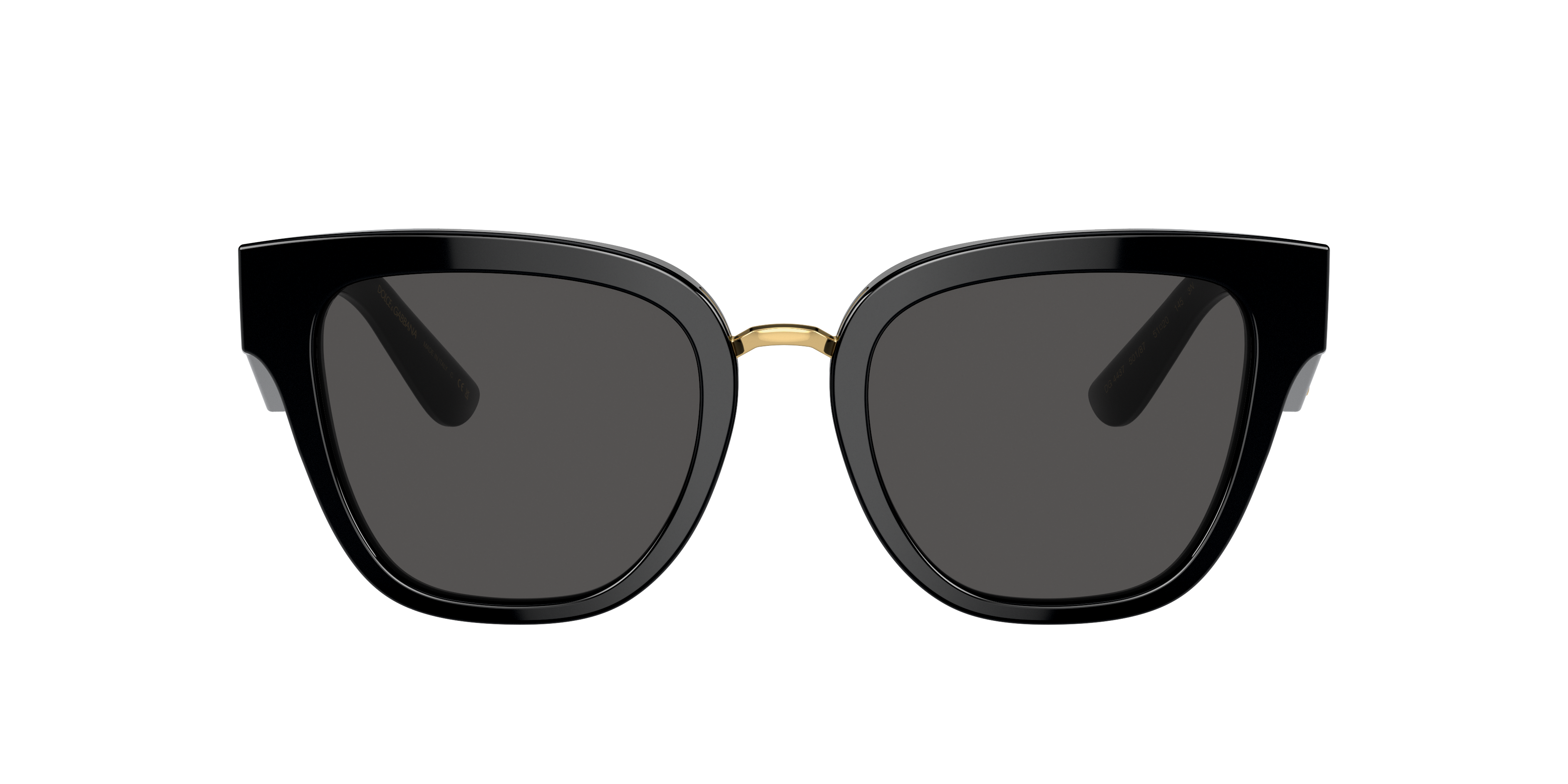 Dolce&Gabbana DG4437 M (51 - 20) with Grey lenses and Black frame