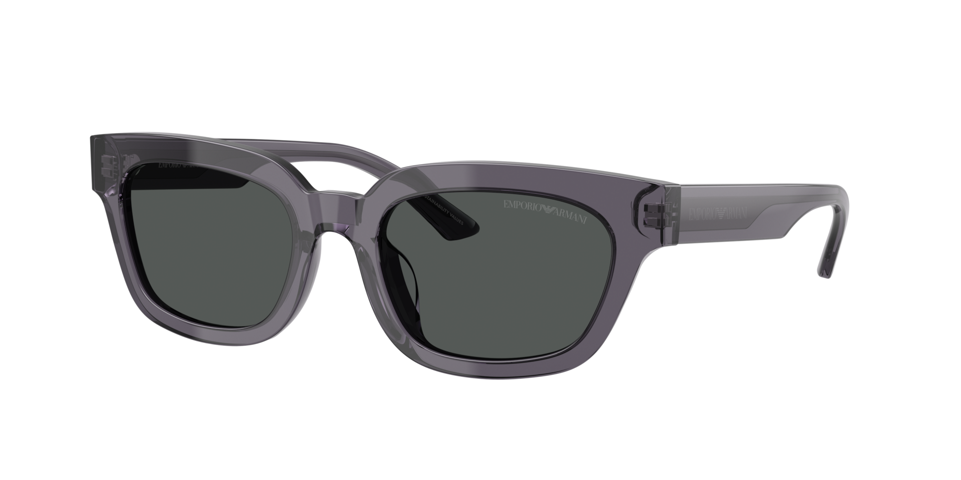 Emporio Armani Woman Sunglass EA4233U -  Frame color: Transparent Grey, Lens color: Dark Grey