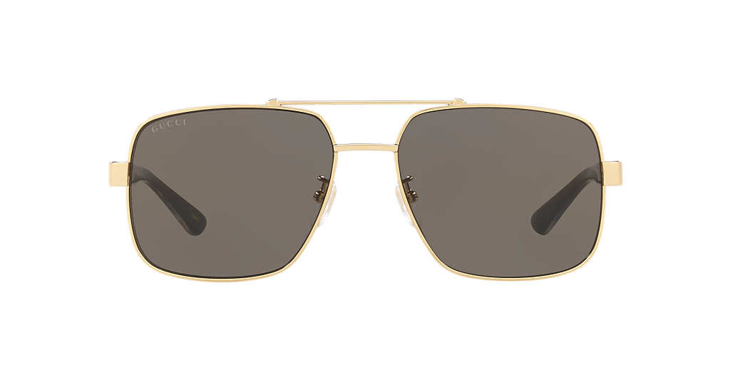Gucci GG0529S XXL (60 - 17) with Grey lenses and Gold frame 