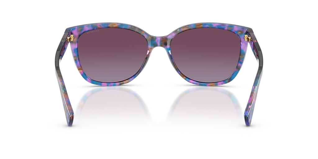 COACH NWT 55mm Cat Eye Sunglasses - Violet Coach L109 L (57 - 17) with Violet lenses and Tortoise frame  main image 4