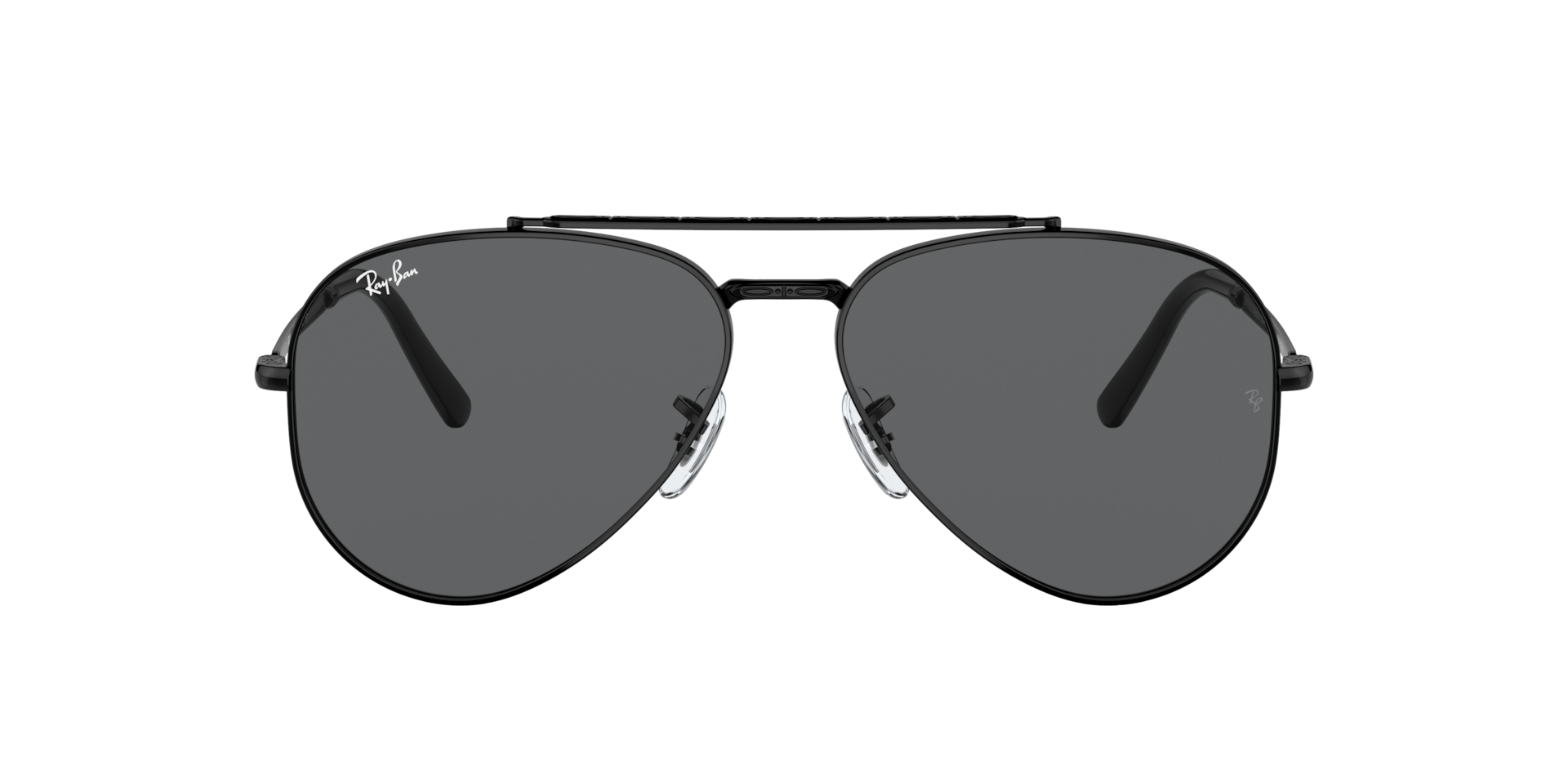 希少B&L米国製◆レイバン アビエーター58□14 純正ケース付 Ray-Ban New Aviator L (58 - 14) with Grey lenses and Black frame
