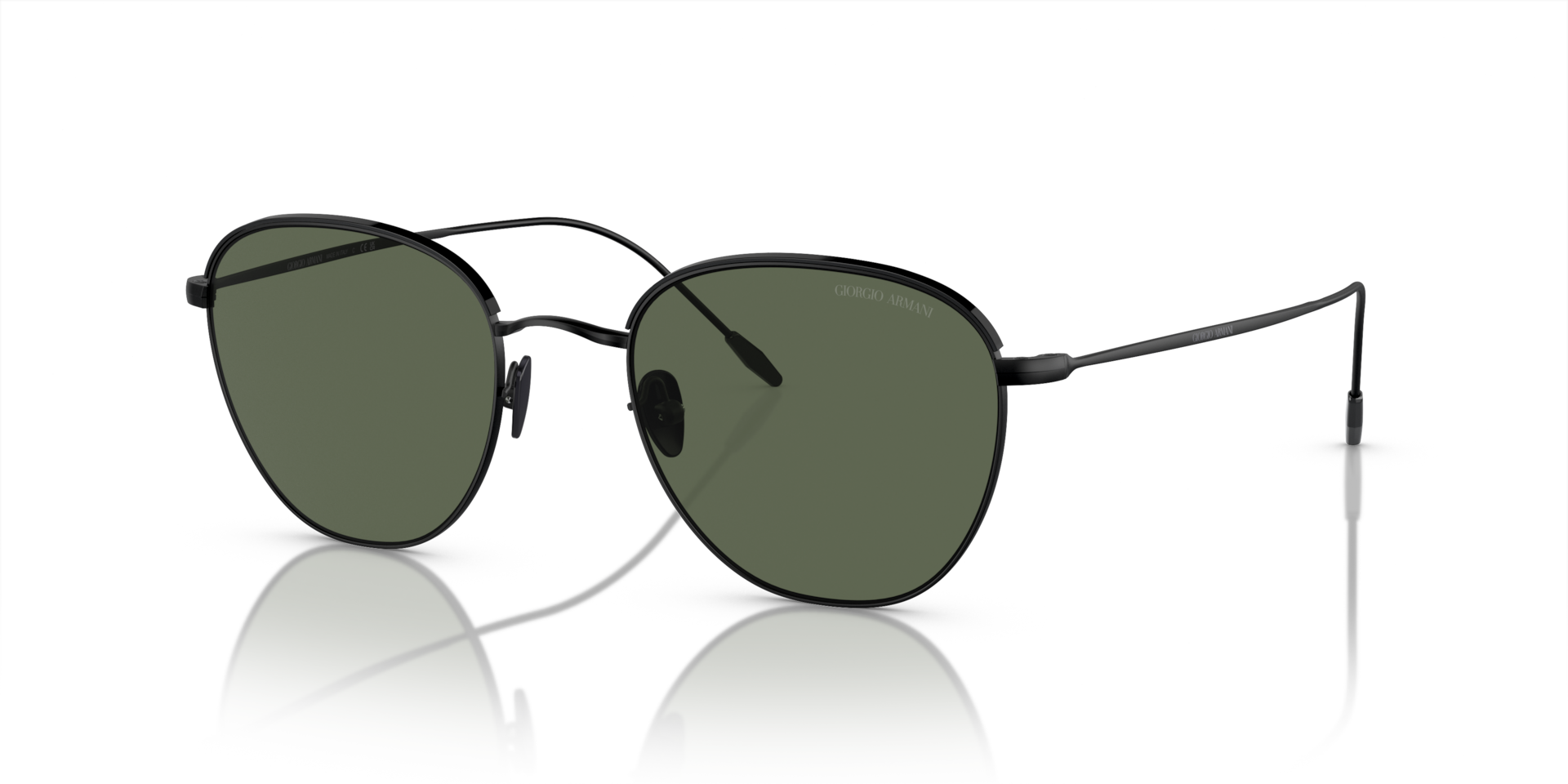 Giorgio Armani AR6048 M (51 - 21) with Green lenses and Black