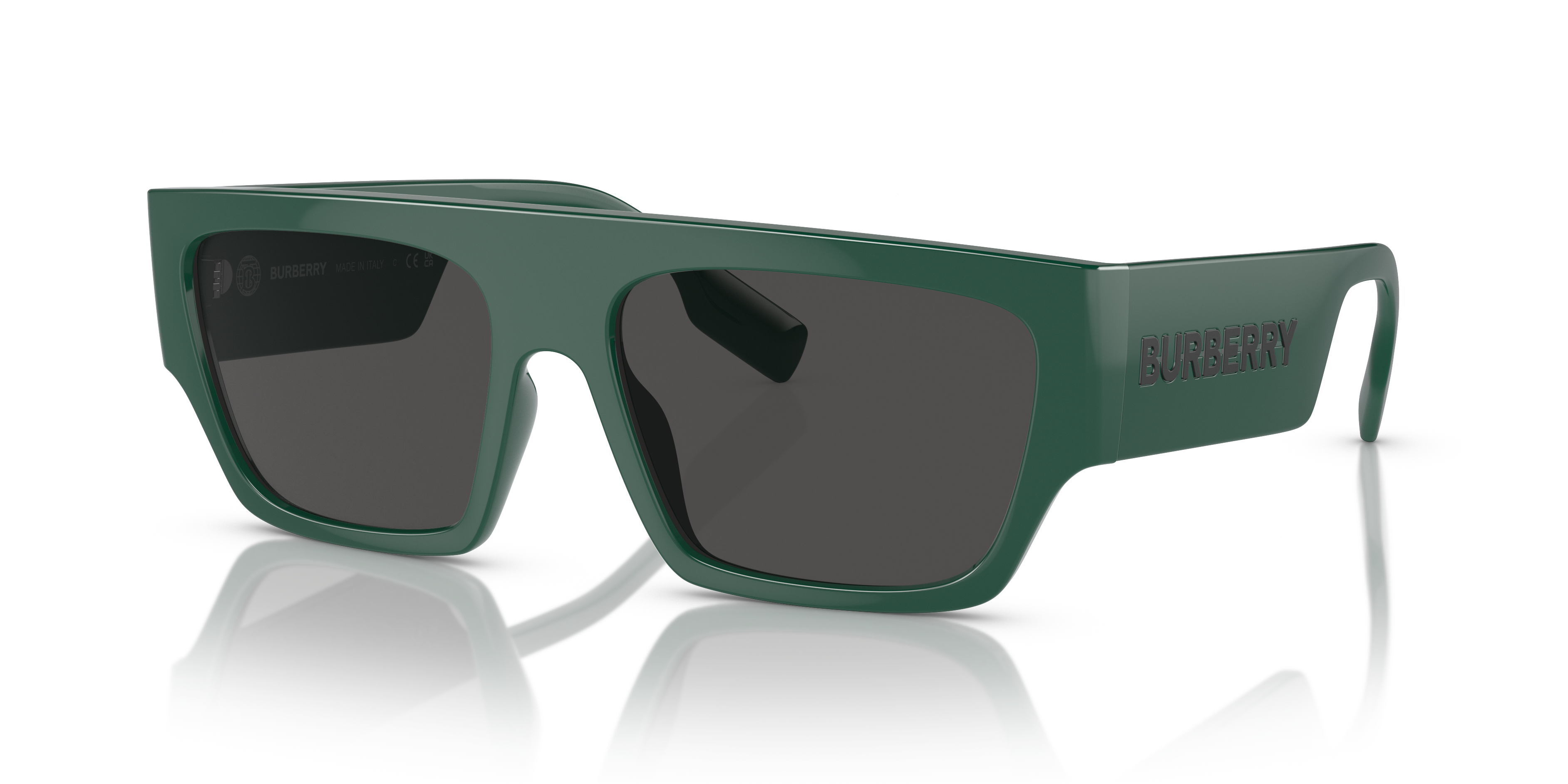 付属品付き【未使用品】BURBERRY BU1551/人気モデル 新品電池 美品 Burberry Micah XL (58 - 17) with Grey lenses and Green frame